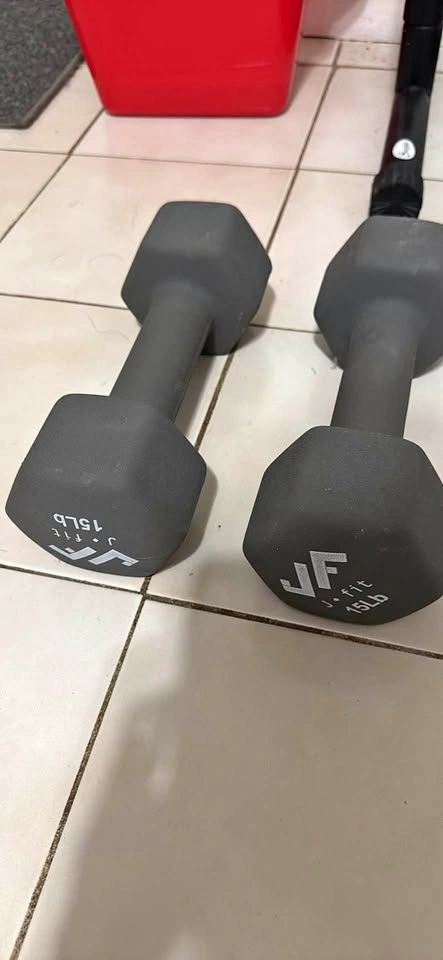 Pair of 15lb dumbbells