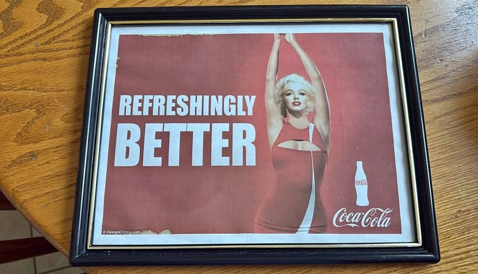 Coca-Cola Marilyn Monroe Framed Poster