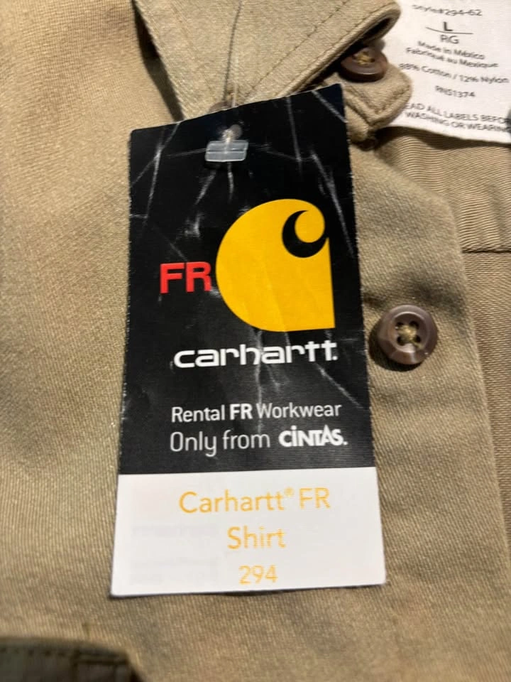 CARHARTT FLAME RESISTANT SHIRT .. SIZE LARGE FOR SALE !!! - photo 2