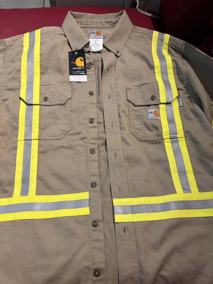 CARHARTT FLAME RESISTANT SHIRT .. SIZE LARGE FOR SALE !!! - photo 4