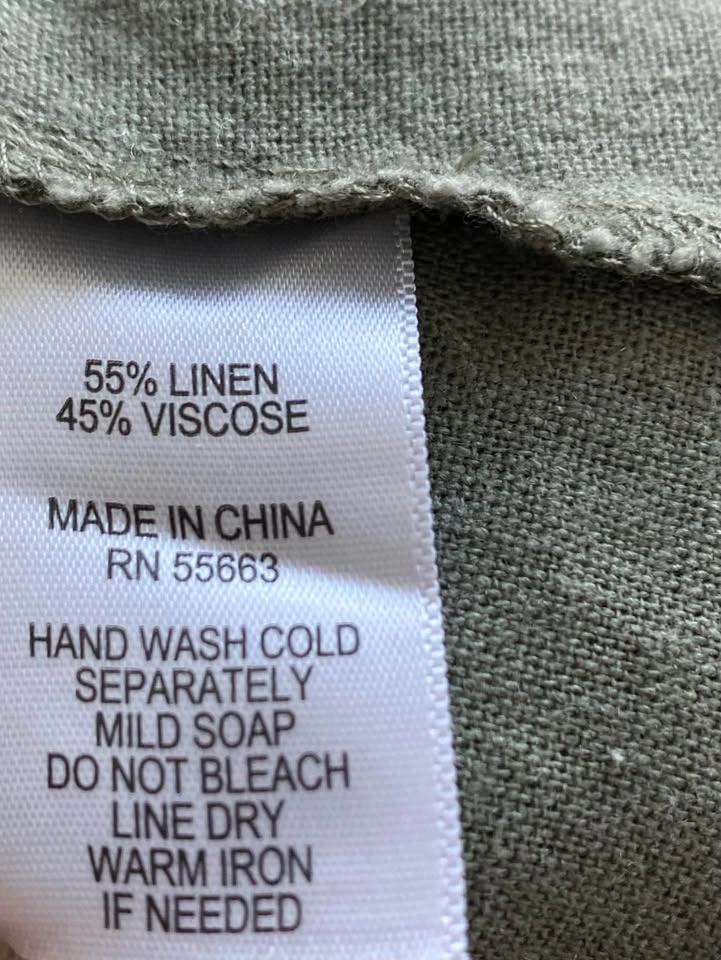 Linen Blend Skirt - Size S - photo 4