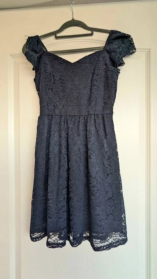 Navy Blue Lace Dress size S