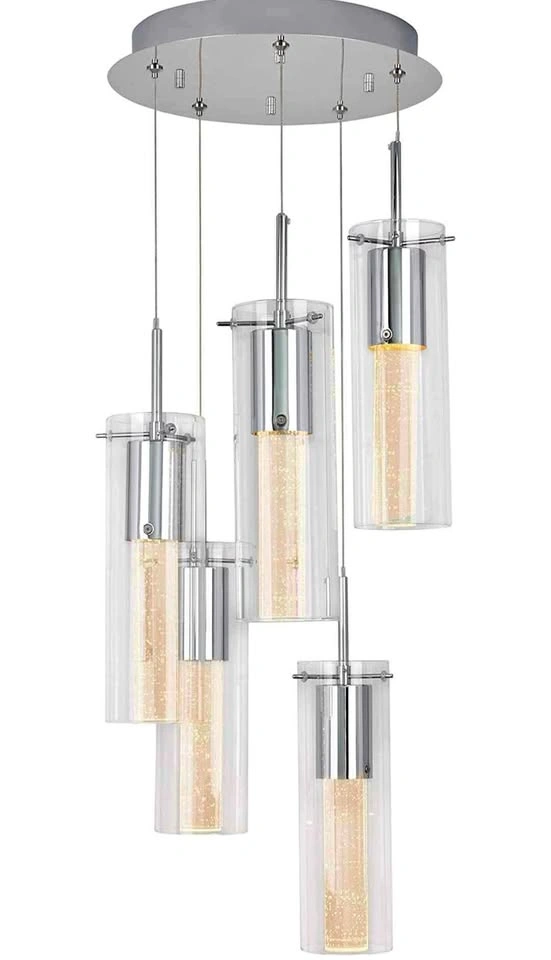 Artika Bubble Swirl 5 Pendant Light Fixture - Brand New