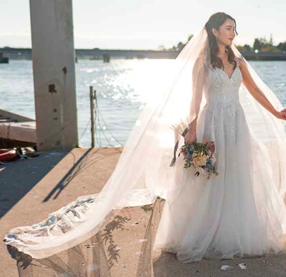 Wedding veil - cathedral length - photo 2