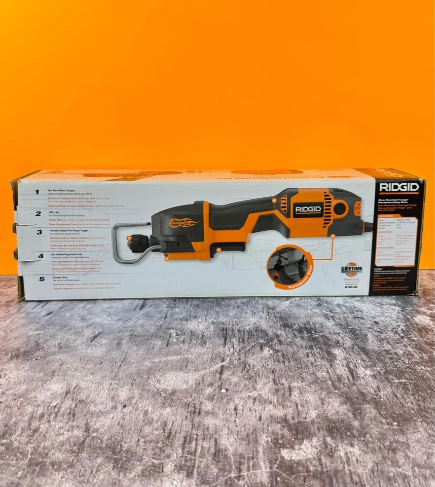 Ridgid Fuego One-Handed Reciprocating Saw, 4A, 3500 SPM, Bag - photo 2