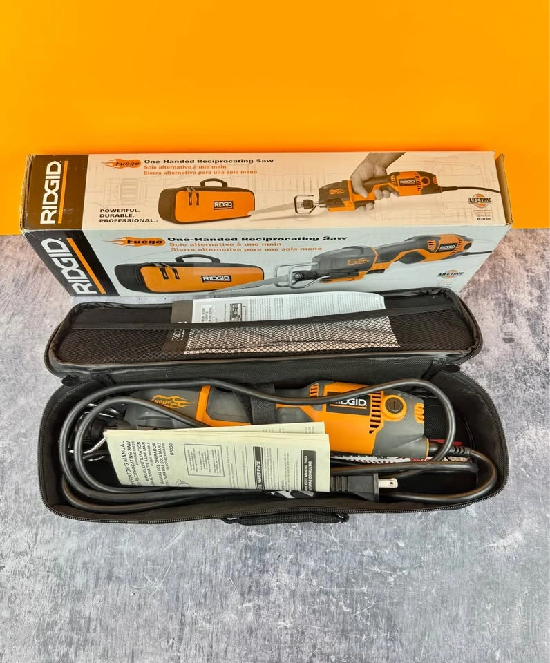 Ridgid Fuego One-Handed Reciprocating Saw, 4A, 3500 SPM, Bag - photo 4