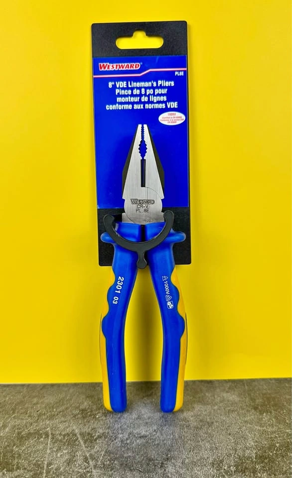 Westward 8" VDE Lineman's Pliers - 1000V Insulated