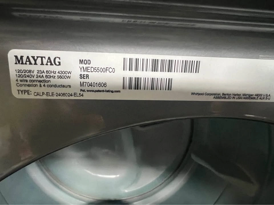 Maytag YMED5500FC0 Gray Front Load Electric Dryer - photo 4