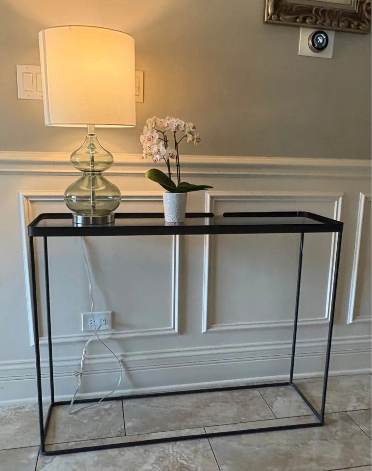 Modern Smoked Glass Console Table - photo 4