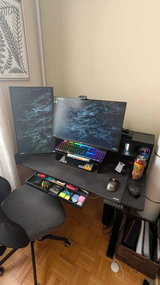 Standing Desk - Black like new - photo 2