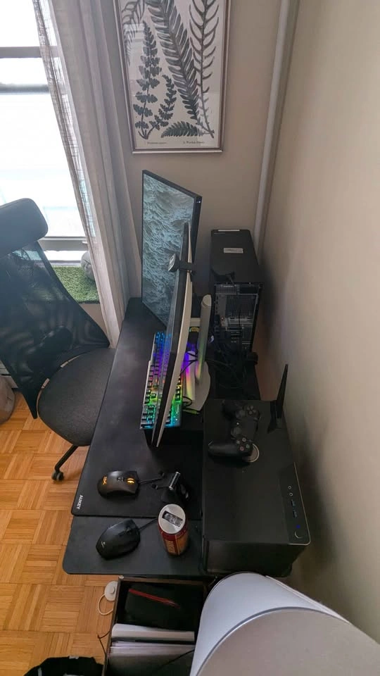 Standing Desk - Black like new - photo 3