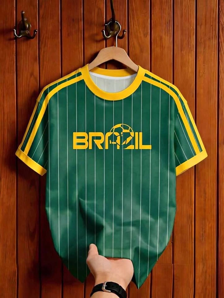 Brazil Style Soccer Jersey - World Cup 2026 Vibes - Size M - Bra