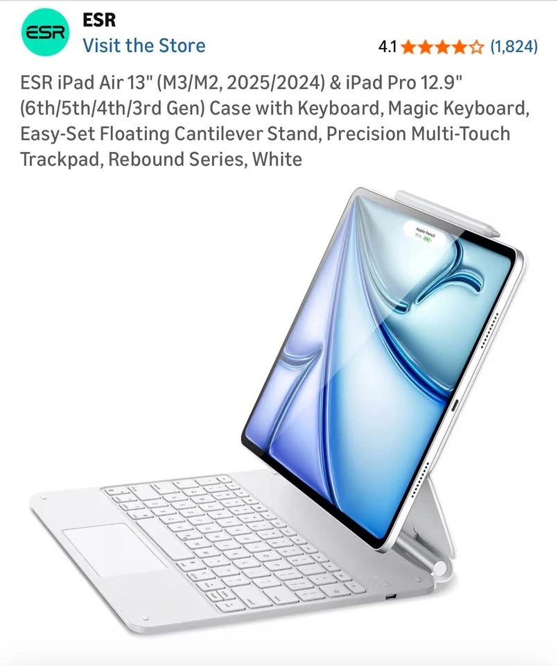 ESR iPad Pro 13” Keyboard Case - photo 4