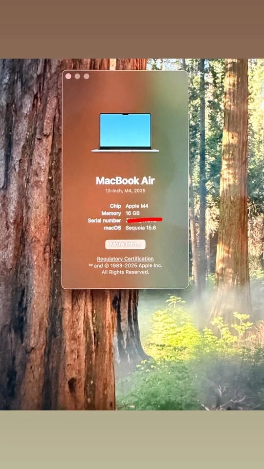 13” MacBook M4 Air (16GB Memory, 256GB Storage) - photo 3
