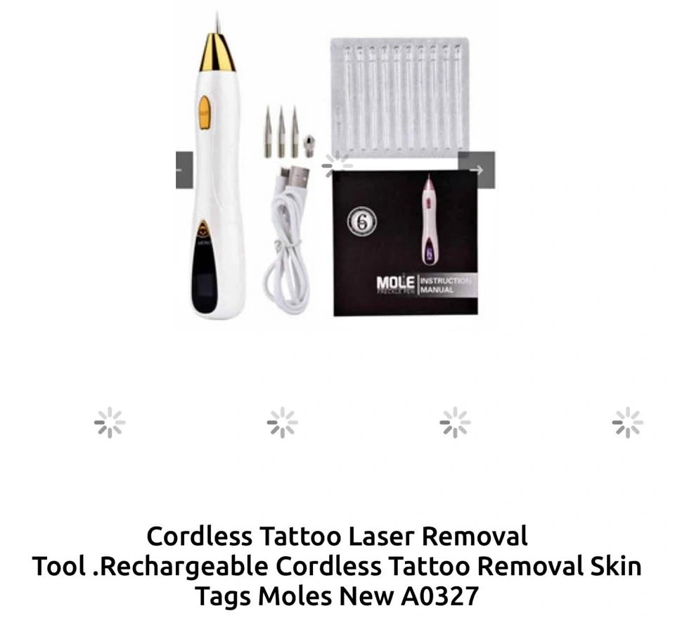 Cordless Tattoo Laser Removal Tool Rechargeable Skin Tags Moles