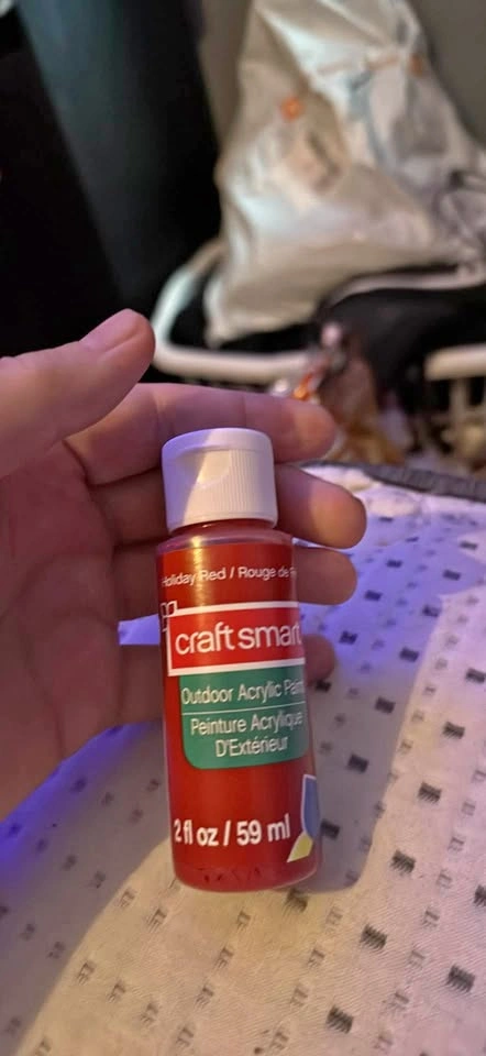 Craft Paint in Holiday Red or Gold