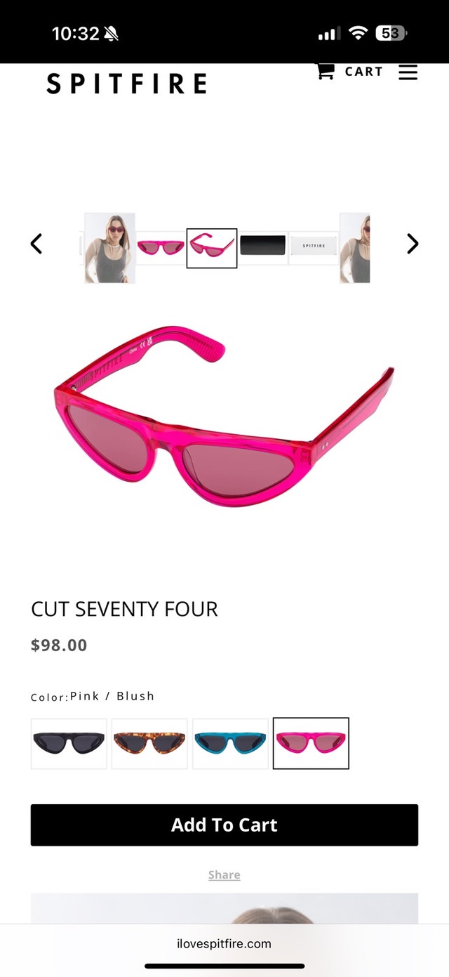 Pink sunglasses