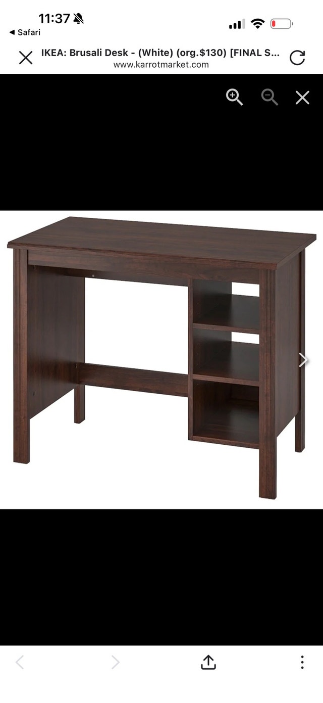 IKEA BRUSALI Wooden Desk