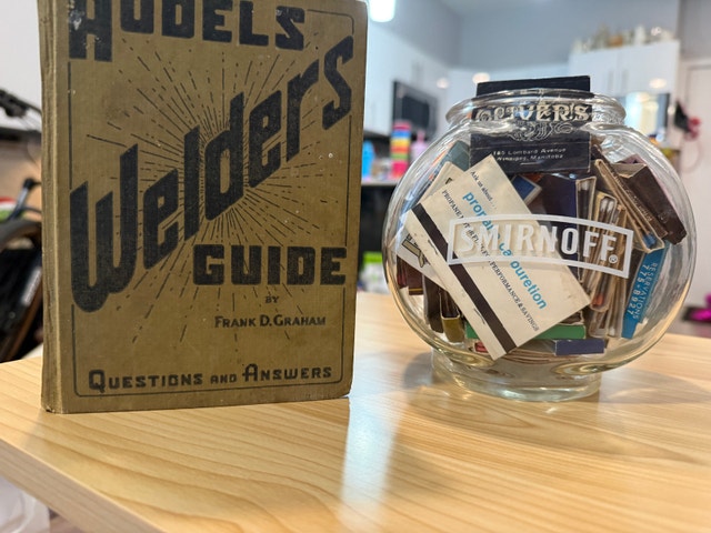 Old Vintage Matches and Welder Book