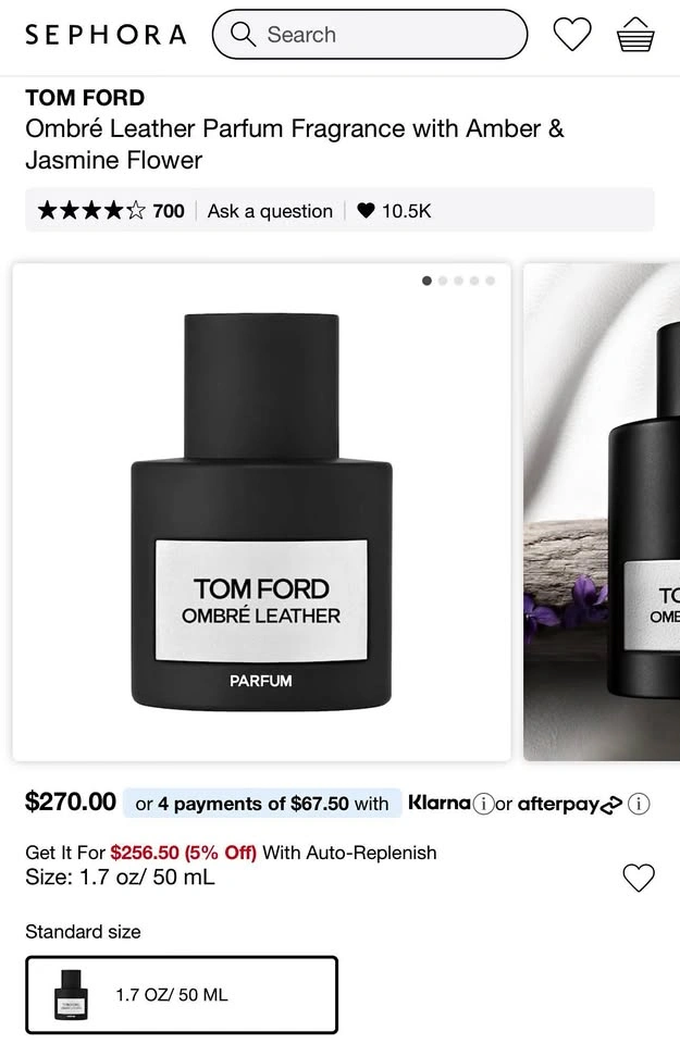 Tom Ford Ombré Leather Parfum Fragrance