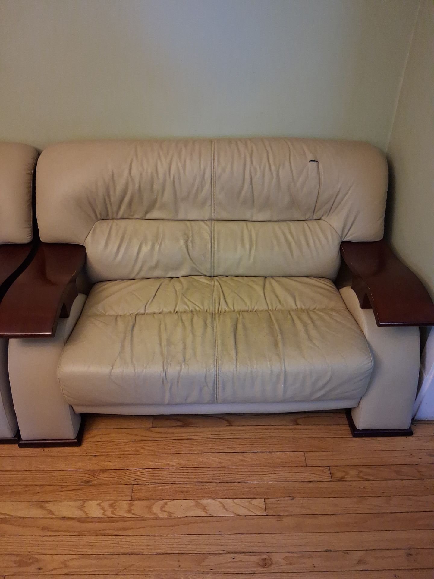 Global Furniture Sofa and Love Seat Leather Cappuccino Wood - photo 3
