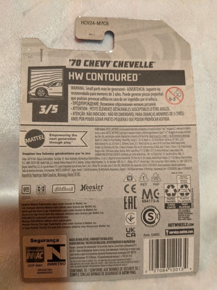 hotwheels 1970 Chevy Chevelle HW contoured - photo 4