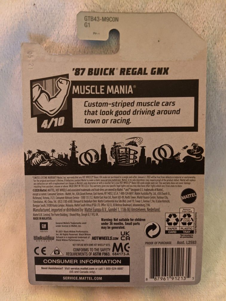 Hot Wheels 1987 Buick Regal GNX Grand National - photo 4