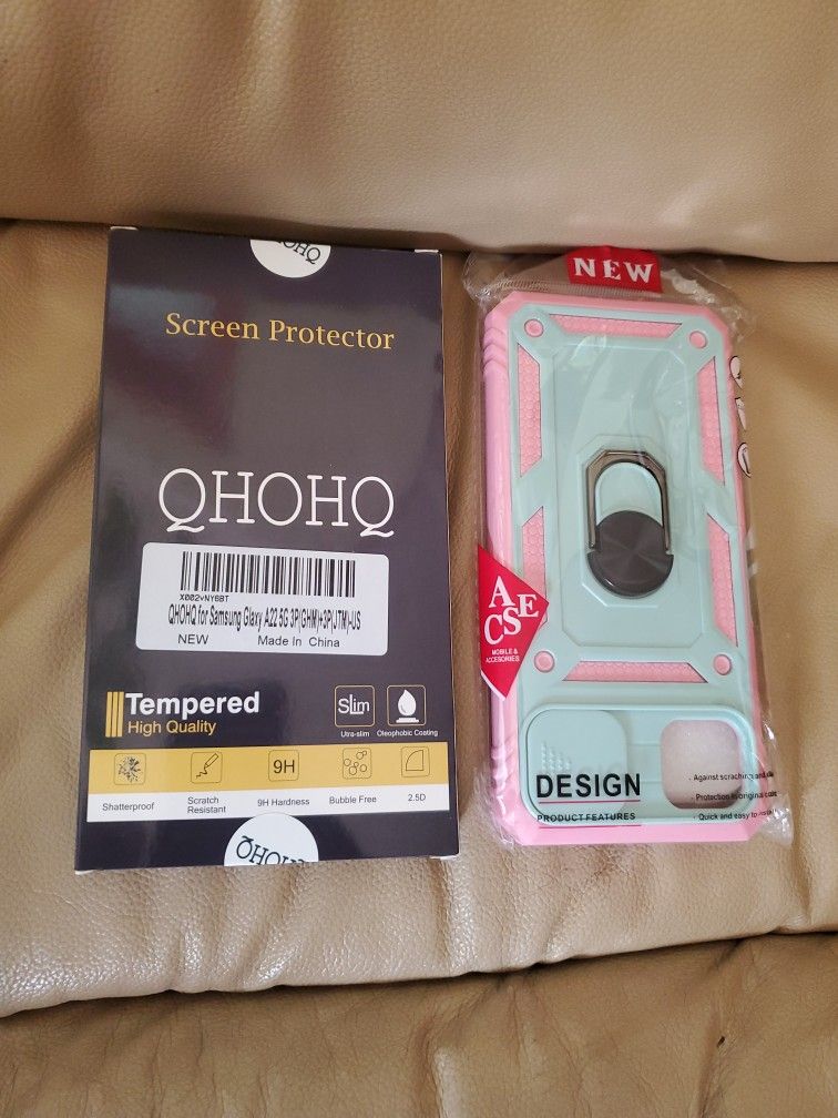Samsung Galaxy A22 5g Screen Protector And Phone Case