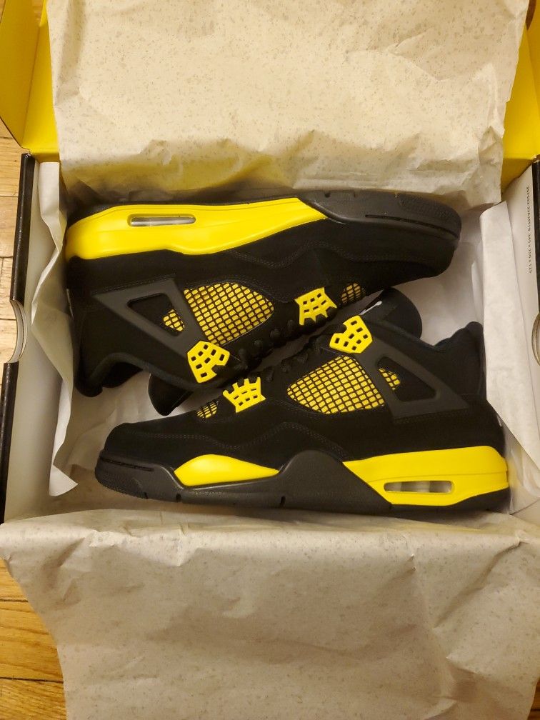 Nike Air Jordan Retro 4 Thunder Size 10.5 IV - photo 2