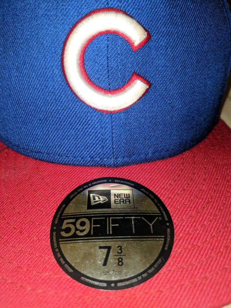 Chicago Cubs Fitted New Era Baseball Cap 7 3/8 - photo 2