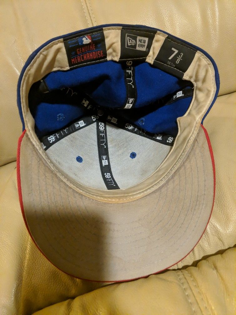 Chicago Cubs Fitted New Era Baseball Cap 7 3/8 - photo 5