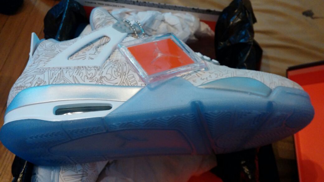 Nike Air Jordan Retro Laser 4 Sz 10.5 NEW - photo 3