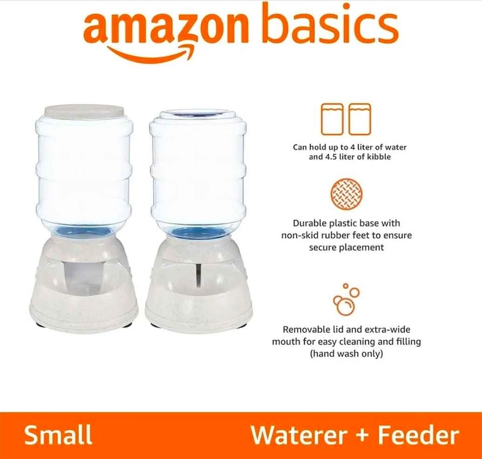 Amazon Basics Pet Waterer Feeder Set - photo 2