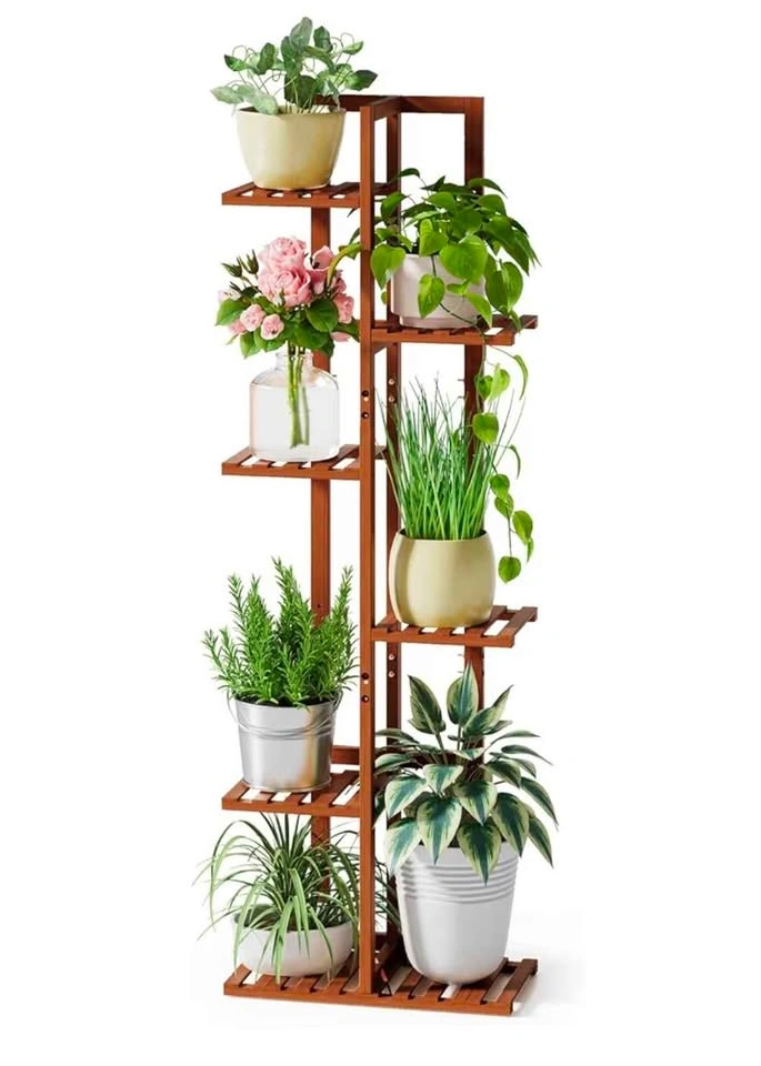 BNIB ROSSNY Bamboo Plant Stand, 6 Tier