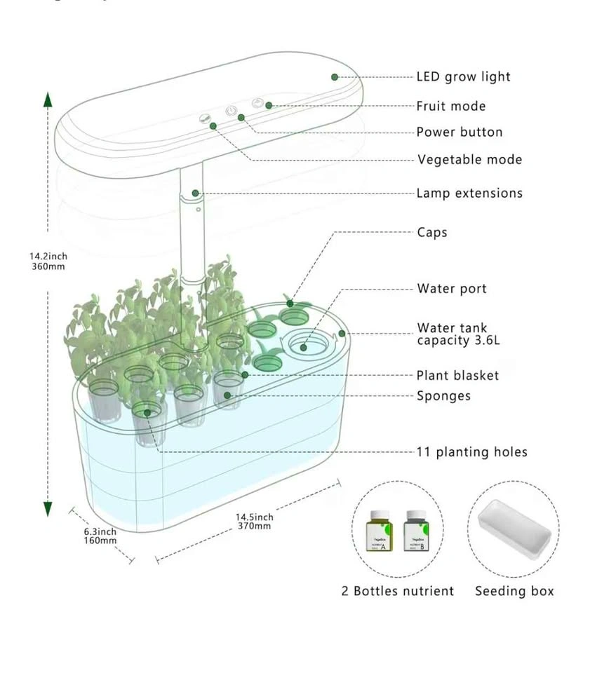 VegeBox Indoor Garden Kit with LED Lighting - photo 3