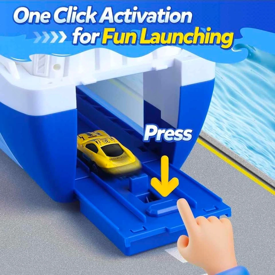 Brand New Toy Cargo Ship with Cars Set for Kids 3+ - photo 4