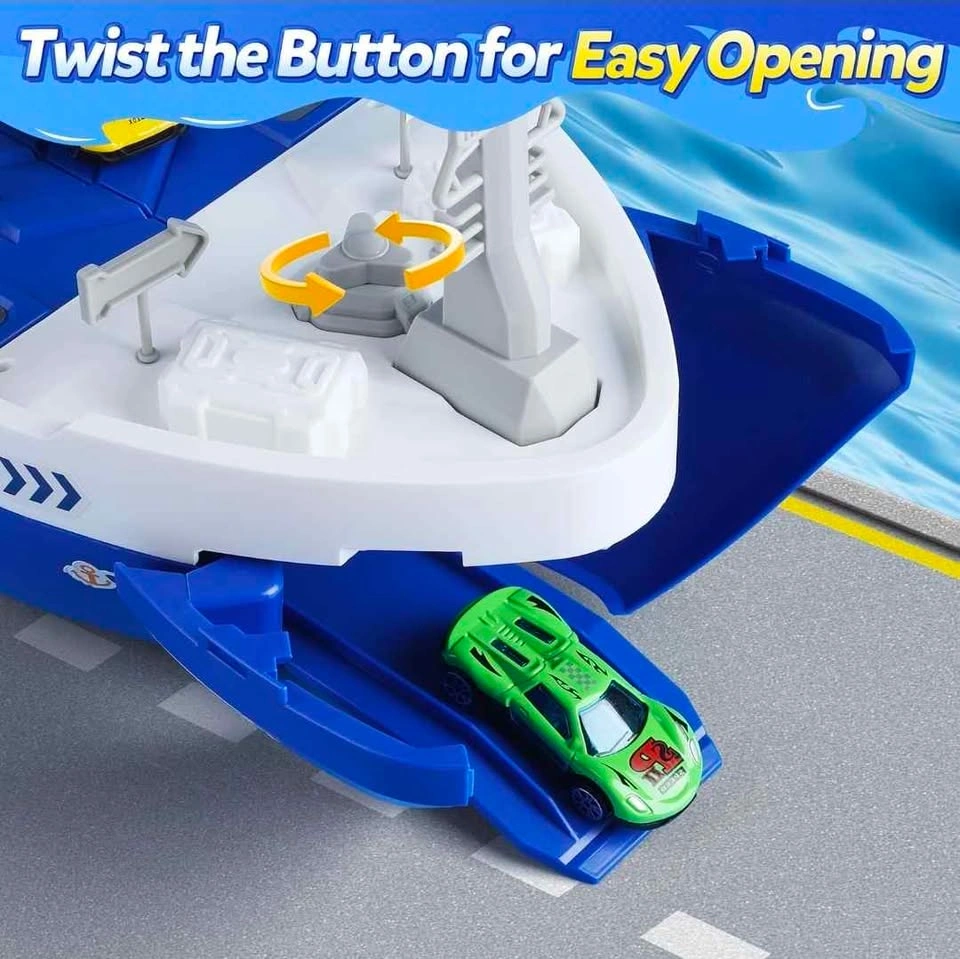 Brand New Toy Cargo Ship with Cars Set for Kids 3+ - photo 5