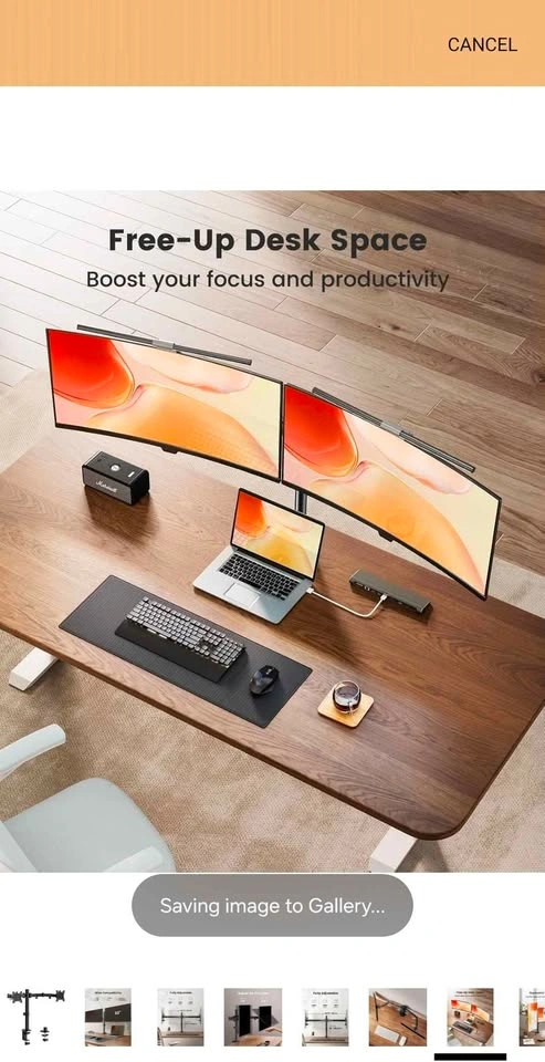 ErGear Dual Monitor Mount - photo 5
