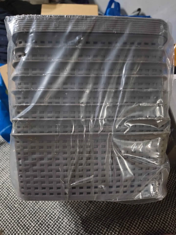 8 Pack Grey Storage Baskets with Lids - photo 3