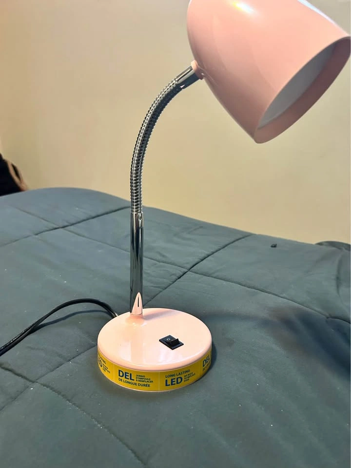 Pink LED Gooseneck Desk Lamp - photo 2