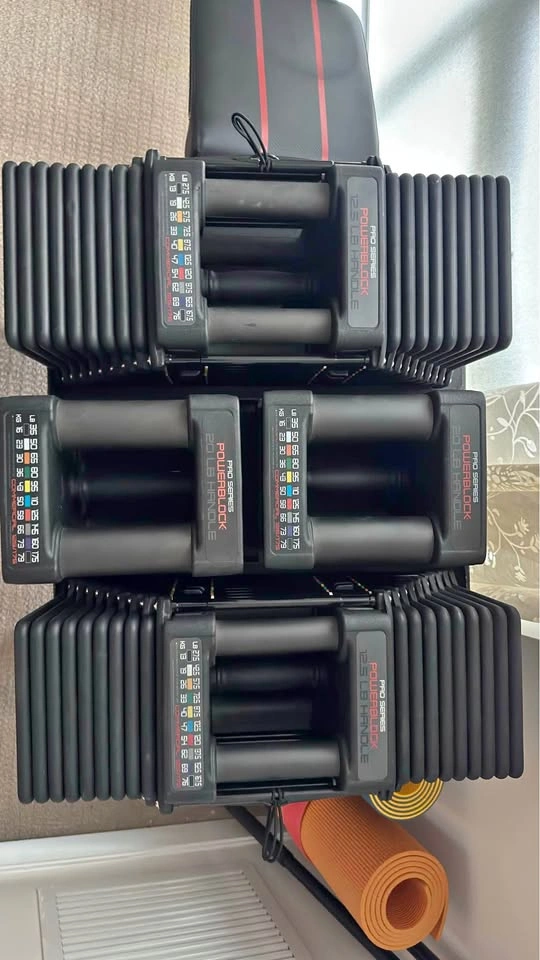 Powerblock Adjustable Dumbbells - Commercial (Max 175 lb each)