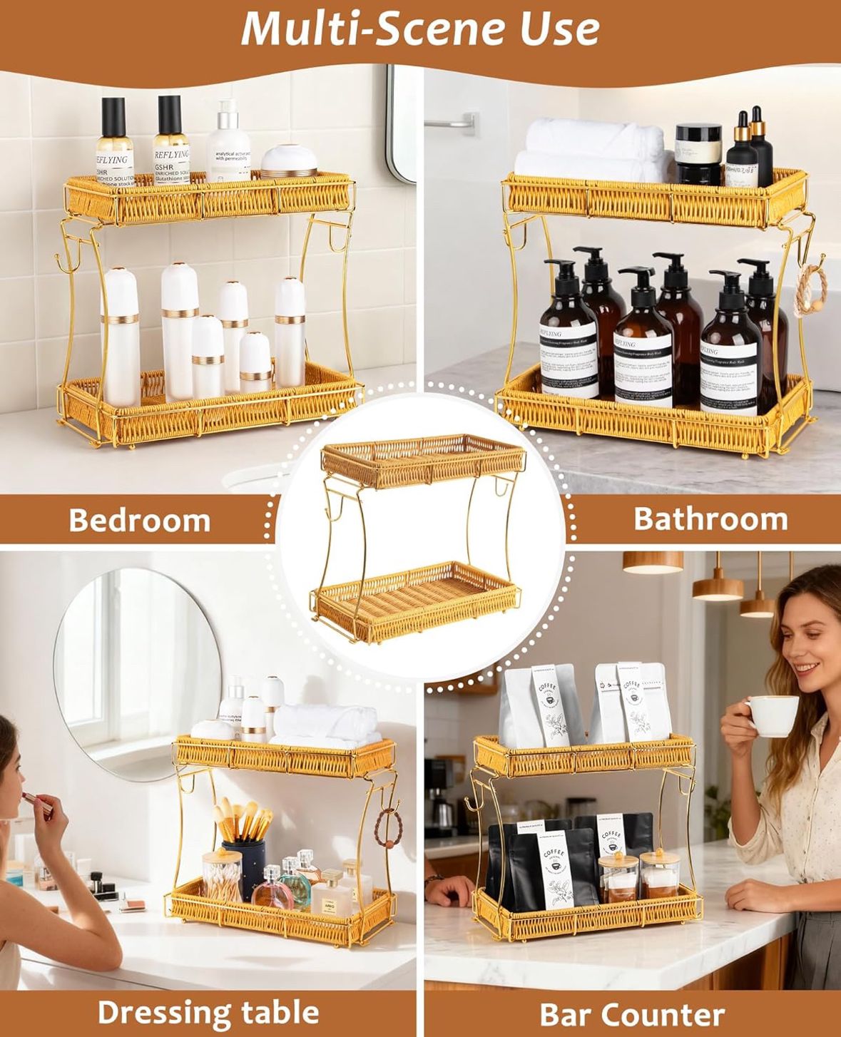 Gold 2 tier organizer - photo 3