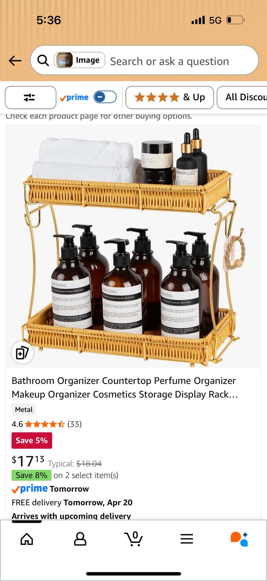 Gold 2 tier organizer - photo 4