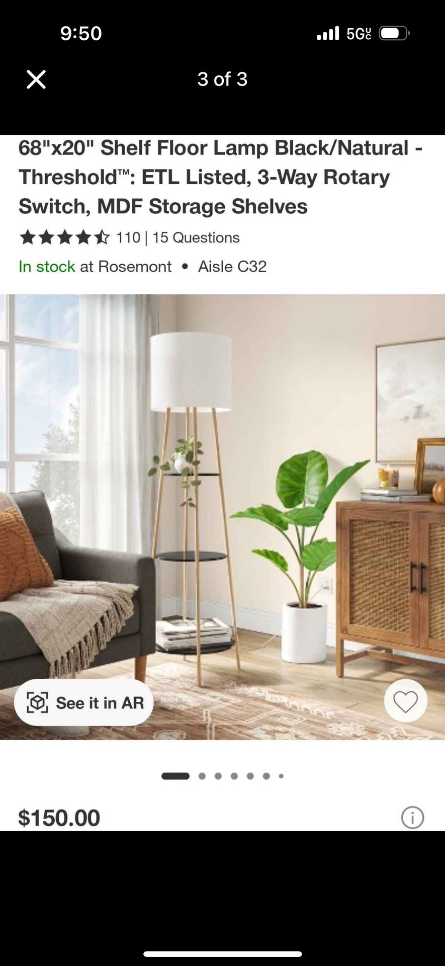 Floor Lamp 3 Shelves - photo 3