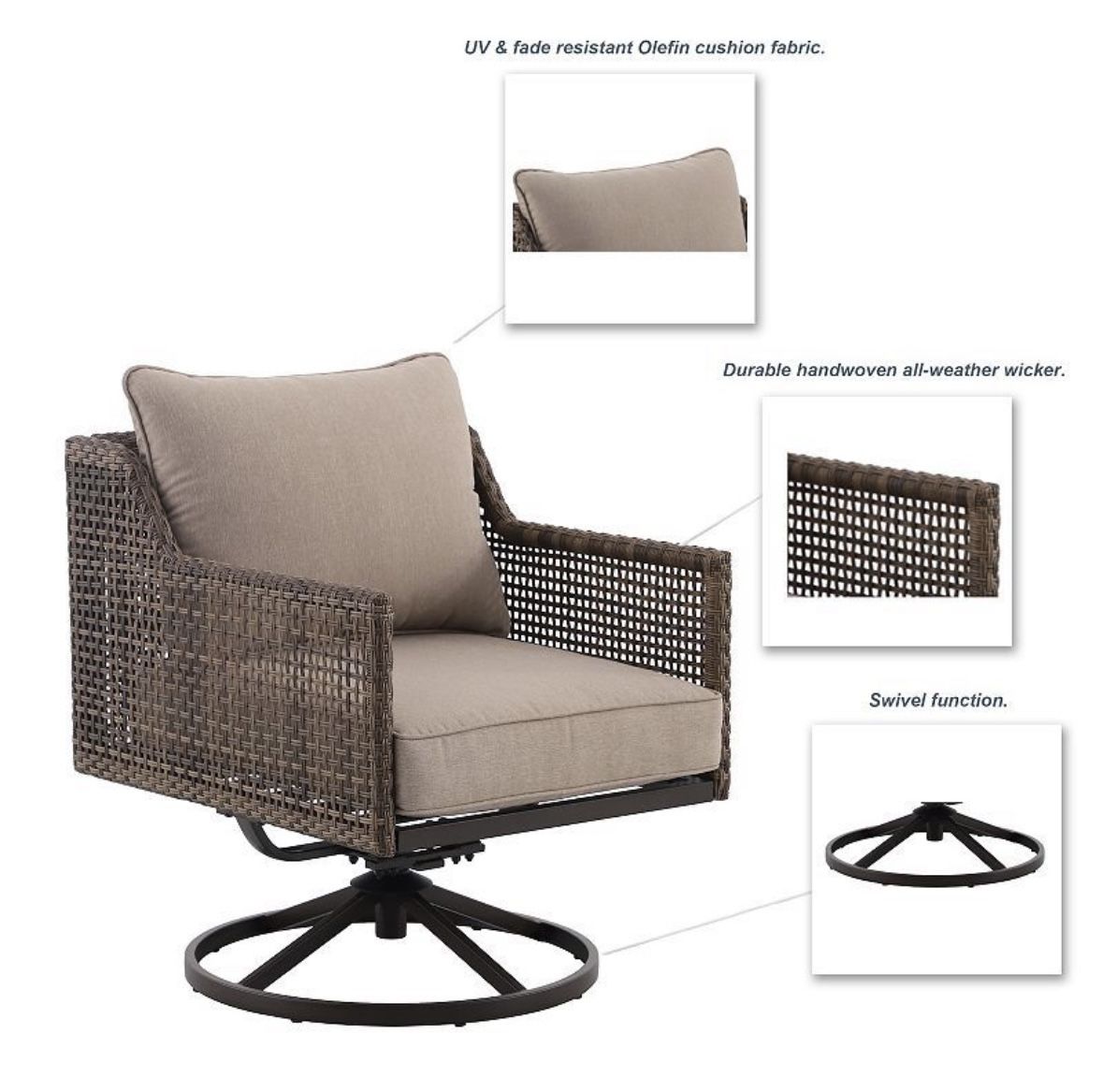 Wicker Outdoor Chair - photo 3