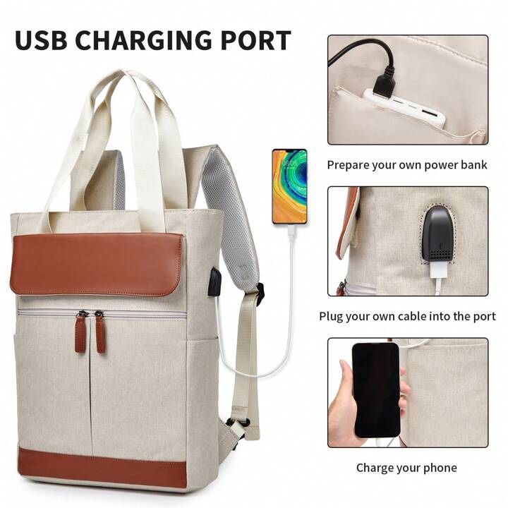 3-IN-1 Convertible Backpack Tote Bag - photo 3