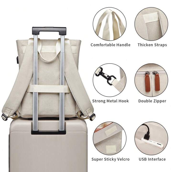 3-IN-1 Convertible Backpack Tote Bag - photo 5