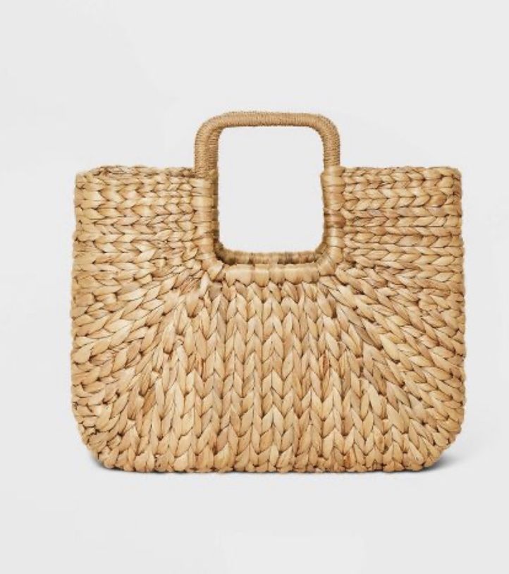 Straw Tote Handbag