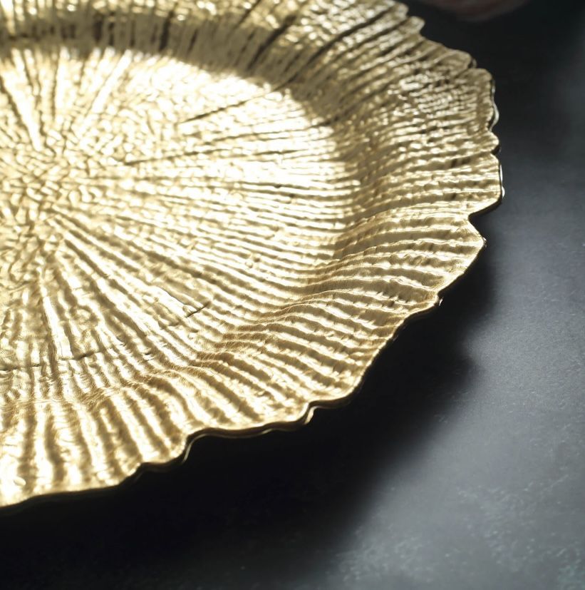 6 Pack 13" Gold Round Plates - photo 3
