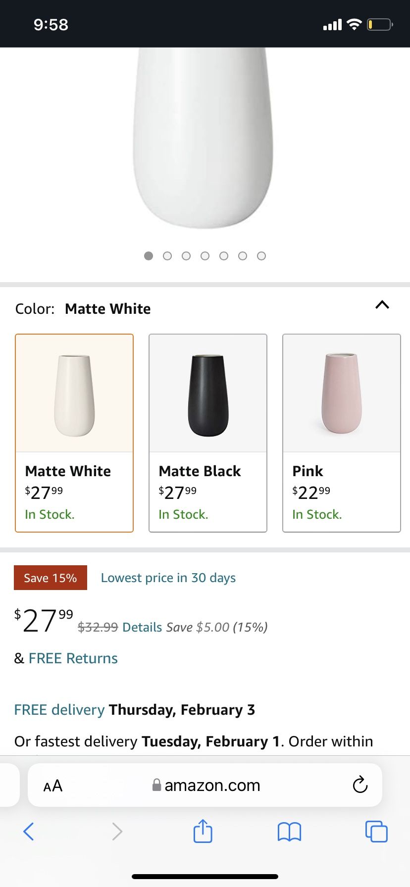 D’vine Dev Elegant Oval Ceramic Vase - photo 4